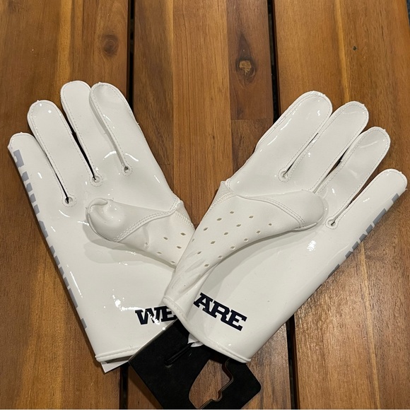 Nike Vapor Jet Football Gloves Penn State PE Size XXXL DX5274-112 - Picture 2 of 7